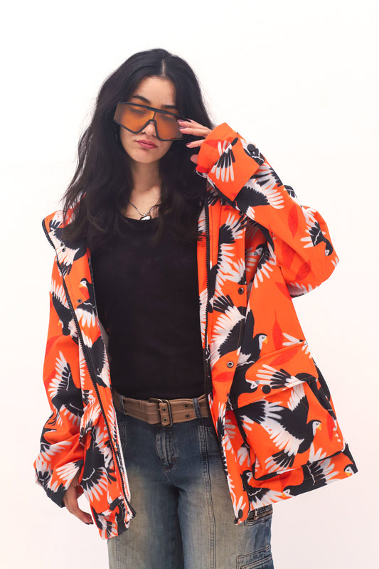 ORANGE BLAZE-SOFTSHELL JACKET