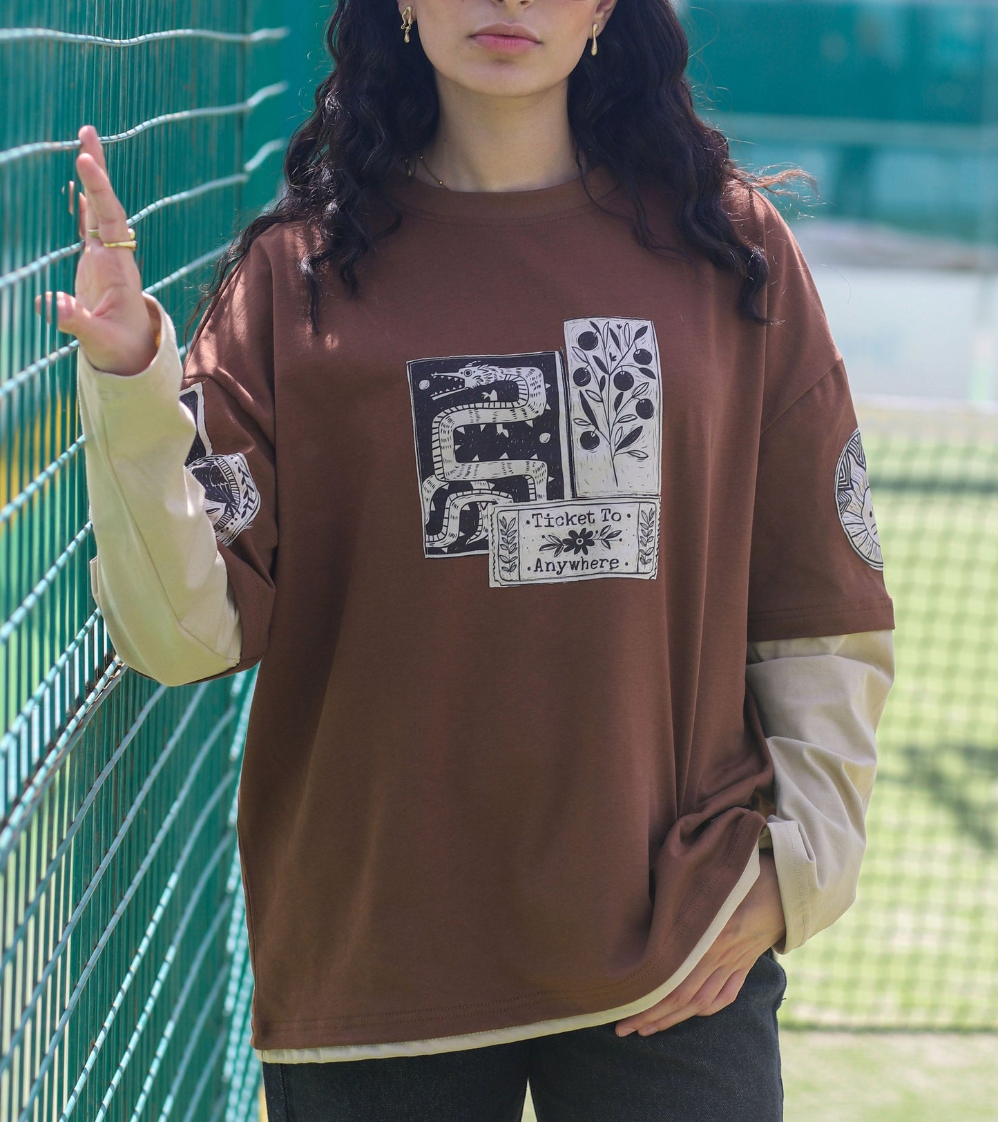 PALOMINO - COTTON LONG SLEEVE TSHIRT