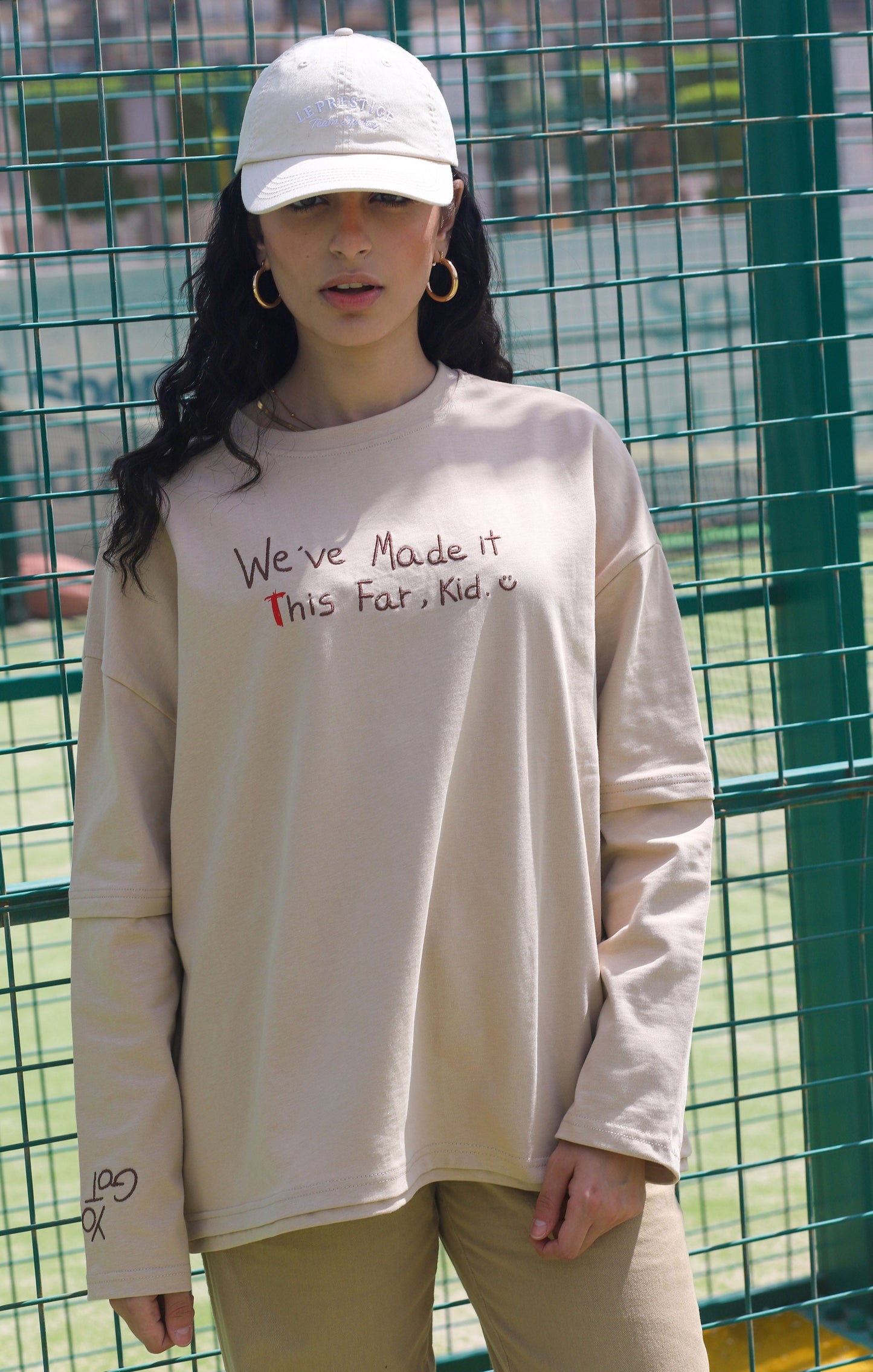 WE'VE MADE IT THIS FAR KID - COTTON LONG SLEEVE TSHIRT